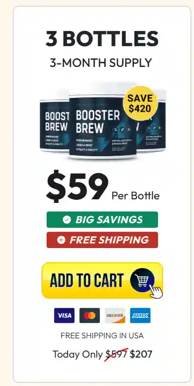Booster Brew - 3 Bottles